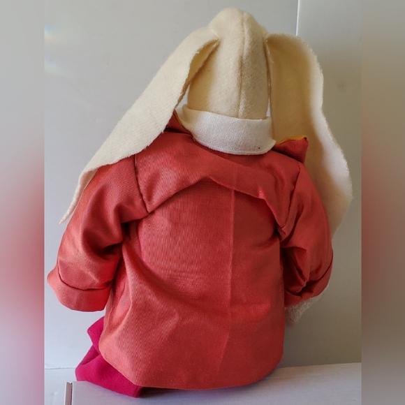 Easter Bunny Colorful Finely Dressed Signed Bendable Plush Stuffed Animal - EUC - Picture 4 of 11